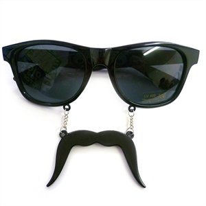 Recensioni dei clienti per Occhiali da sole neri Moustache | tripparia.it