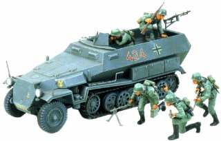 Tamiya 300035020 - Carro armato della II guerra mondiale Sdkfz.251/1 Hanomag (5), scala: 1:35