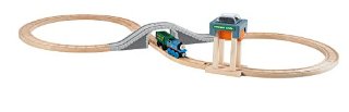 Mattel Fisher-Price BBD10 - Fisher Price Thomas e i suoi amici, pista in legno da costruire con stazione di estrazione del carbone