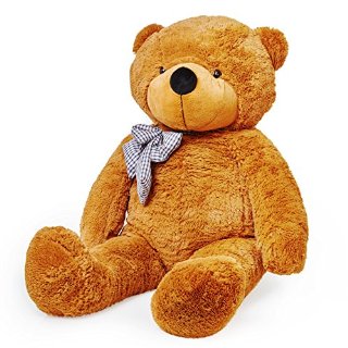 Lumaland Peluche XXL marrone 120cm Orso di peluche enorme morbido Orsacchiotto gigante