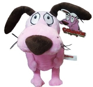 Peluche Leone Il Cane Fifone 23 cm - Pupazzo Courage The Cowardly Dog