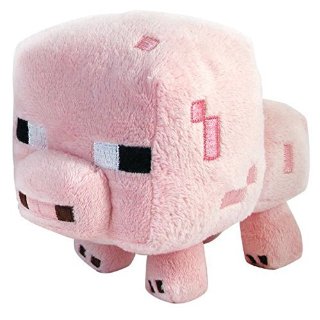 Character Minecraft - Baby Pig, Morbido peluche