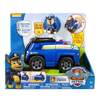 Paw Patrol 6023997 - Deluxe Chase Veicolo, 1 Personaggio Incluso