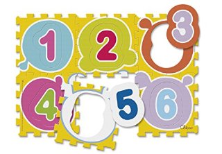 Chicco 7161 - Tappeto Puzzle Numeri