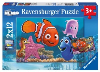 Ravensburger 07556 - Nemo Puzzle, 2x12 Pezzi