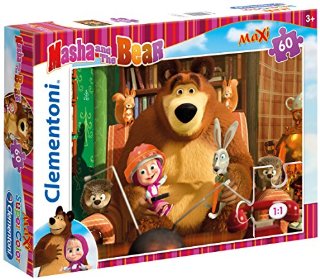 Clementoni 26745 - Masha e Orso Maxi Puzzle, 60 Pezzi