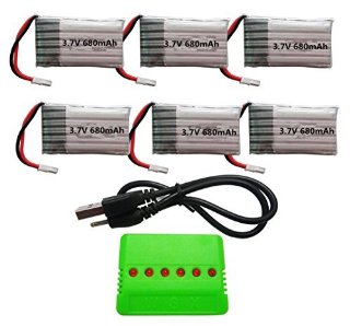 Recensioni dei clienti per Batterie WayIn® 3.7V 680mAh (6pcs) con 6 in 1 USB Charger X6 (1pc) per Syma X5 x5C X5a x5C-1 X5SW X5SC RC Quadcopter | tripparia.it