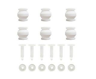 Recensioni dei clienti per BTG Aggiornamento 6-Pack Damping Rubber Balls White & Anti-drop Kit Pins trasparente per DJI Phantom 2 Vision + DJI Phantom 3 Camera Pro professionale del giunto cardanico Anti Vibration Anti Jello | tripparia.it