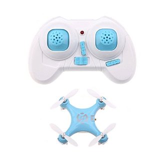 LEORX CX-10 Super Mini Quadcopter RC 2.4GHz 4CH giroscopio a 6 assi UFO Drone RTF con luci a LED (blu)