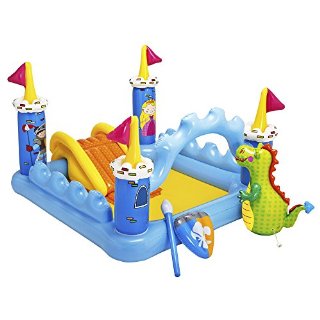 Intex 57138 - Playcenter Castello, 185 x 152 x 107 cm, Giallo/Azzurro