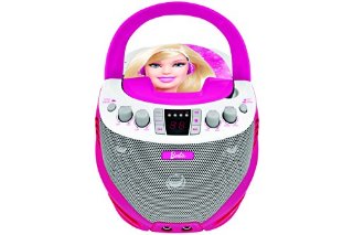 Lexibook K7000BB - Lettore CD Barbie con Karaoke, Supporto per Tablet e Smartphone
