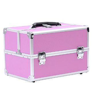 Songmics® Beauty Case Cofanetto Trucco 36,5 x 24 x 24 cm Make Up Bagaglio a mano Valigia Nail Art JBC227