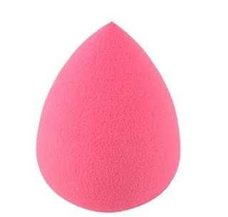 fitTek SPUGNA SPUGNETTA TRUCCO FONDOTINTA PULIZIA VISO ROSA 55mm