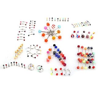 Recensioni dei clienti per SODIAL (R) LOT 105pcs Nail Bar Piercing Bilanciere Banana Arcade Navel Ring per le orecchie di lingua naso dei monili dell'acciaio inossidabile multicolore | tripparia.it