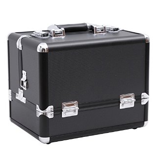 Songmics® Beauty Case Cofanetto Trucco 30,5 x 20 x 24 cm Make Up Bagaglio a mano Valigia Nail Art JBC225B