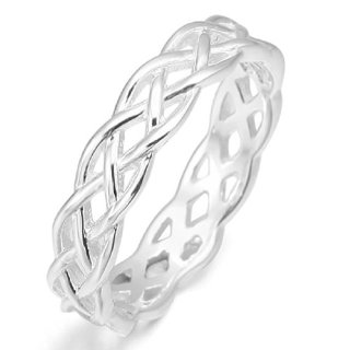 Commenti per MunkiMix 925 Sterling Silver Anello Anelli Banda Argento Triangolare Irlandese Irish Celtico Celtic Nodo Matrimonio Amore Donna