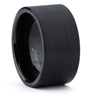 Recensioni dei clienti per Black Men tungsteno Wedding Ring spazzolato, formato convenienza Fit 12 millimetri 60,5 | tripparia.it