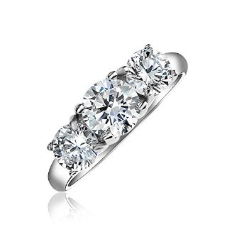 Bling Jewelry Argento 925 anello di fidanzamento CZ