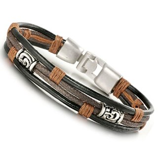 Recensioni dei clienti per Acciaio Jstyle braccialetto in pelle in pelle 22 centimetri mano Herrenarmband larghezza Silvery Nero corda per Young Men 10 millimetri | tripparia.it