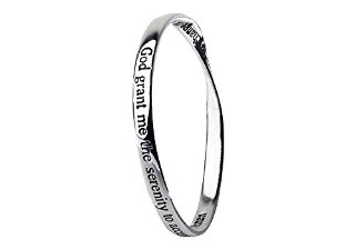 Recensioni dei clienti per Argento placcato Messaggio Bangle - Dio mi conceda la serenità di accettare le cose che non posso cambiare, il coraggio di cambiare le cose che posso e la saggezza per conoscere la differenza .... Amen | tripparia.it