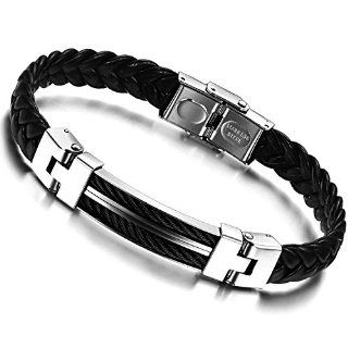 Recensioni dei clienti per Ostan - acciaio inox e gomma bracciali gotico 316L bracciali uomini braccialetto - Bracciali nuovi monili di modo, il nero | tripparia.it