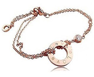 Recensioni dei clienti per Findout signore 14K placcato oro rosa titanio acciaio diamante intarsio doppia bracciali d'amore / cavigliera, per le donne, le ragazze (f1091) (cavigliere) | tripparia.it