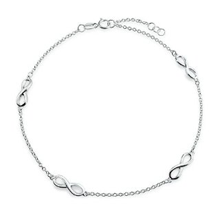 Recensioni dei clienti per Bling monili delle donne Cavigliera Sterling Silver Infinity Symbol 9 pollici | tripparia.it