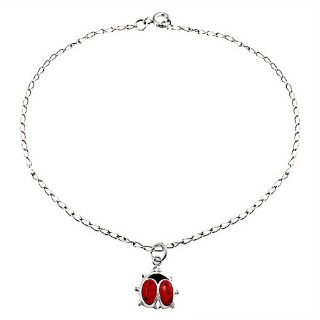 Bling Jewelry Red Ladybug calzino di...