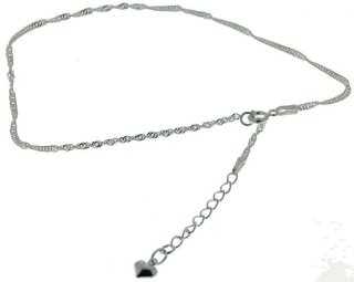 ZeeMe 299200011 - Cavigliera da donna, argento sterling 925