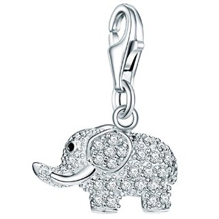 Recensioni dei clienti per Rafaela Donata Charm Collection Damen-Charm Elefant 925 Silber Zirkonia Weiss 60.600.275 | tripparia.it