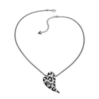 Guess UBN71299 - Collana con pendente da donna con cristallo Swarovski, acciaio inossidabile e smalto, 450 mm