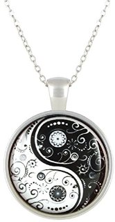 KlimtArt - Collana placcata in argent...