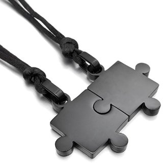 Recensioni dei clienti per MunkiMix 2 PCS in acciaio inox collana pendente nero Puzzle Amore San Valentino coppia coppia Impostare regolabili uomini regolabili, donne | tripparia.it