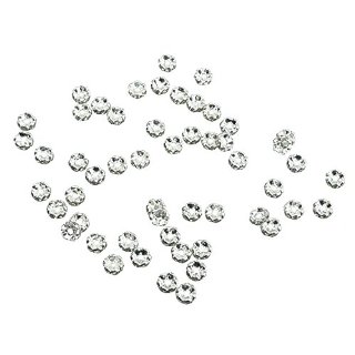 Recensioni dei clienti per TOOGOO (R) 50pcs 6 millimetri Fiore d'argento con strass Rondelle Perle Spacer CALDO | tripparia.it