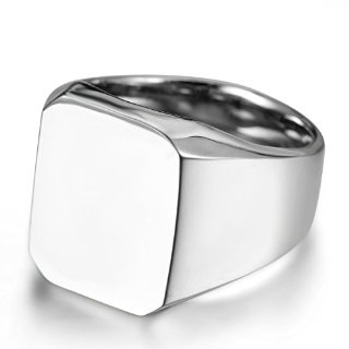 Commenti per JewelryWe Gioielli anello da uomo donna acciaio inox alta lucidato fidanzamento matrimonio Band colore argento