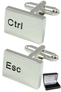 Recensioni dei clienti per Gemelli Elegante - Ctrl Esc sulla tastiera del computer - ingegnosa struttura - grande qualità - Ottone - Argento Colore - Con Confezione Regalo | tripparia.it