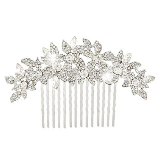 Recensioni dei clienti per Mai fede - fiori di cristallo austriaco sposa Peineta per capelli d'argento-tono 3,34 pollici N03754-1 | tripparia.it