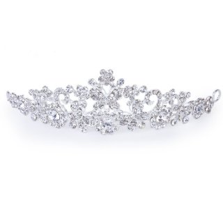 Tiara Sposa Corona Strass Cristallo F...