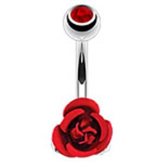 Recensioni dei clienti per PiercedOff piercing all'ombelico Red Metallic Rose | tripparia.it