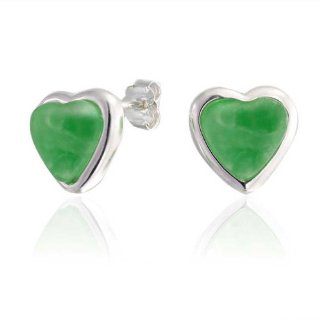 Recensioni dei clienti per Bling Jewelry argento 925 pietra preziosa giada verde vite prigioniera del cuore lunetta orecchini | tripparia.it