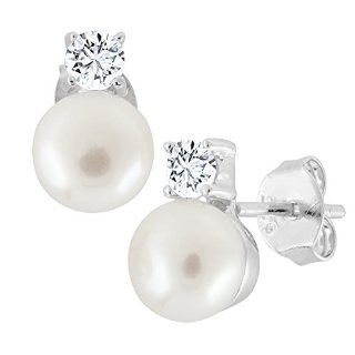 Recensioni dei clienti per Belladonna viti prigioniere delle donne di perle argento 925 2 d'acqua dolce bianco 8,5-9,0 mm 2 zirconi bianchi | tripparia.it