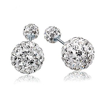 Recensioni dei clienti per Findout signore swarovski argento cristallo pieno doppio orecchini di perle (S1511) | tripparia.it