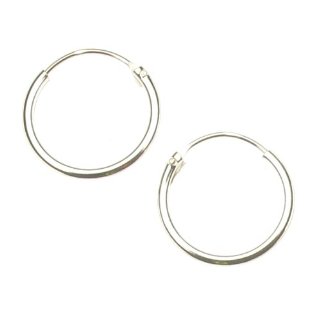 Touch Jewellery TJ6111 - Orecchini a cerchio semplici in argento puro, 12 mm