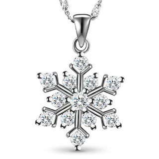 Recensioni dei clienti per Sparkling SWEETIE- 925 collana d'argento puro con zircone AAA micro pavimenta ciondolo fiocco di neve, d'argento, 450 millimetri | tripparia.it