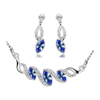 Recensioni dei clienti per Silver Jewelry & Finery-Royal Blue orecchino di goccia a goccia collana & S485 | tripparia.it