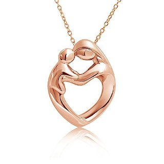 Bling Jewelry Rose Gold Vermeil Madre...