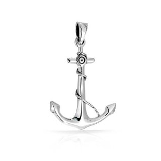 Recensioni dei clienti per Bling 925 Sterling Silver tema nautico Anchor Pendant | tripparia.it