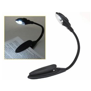 SODIAL(TM) Lampada LED luminoso Clip On per libro lettura