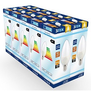 Recensioni dei clienti per BTEK® (confezione da 10) E14 Piccolo Edison vite 6W (40W lampadina a incandescenza Equivalente) LED non dimmerabili lampadina a lume di candela, bianco caldo glassato con 5 anni di garanzia | tripparia.it