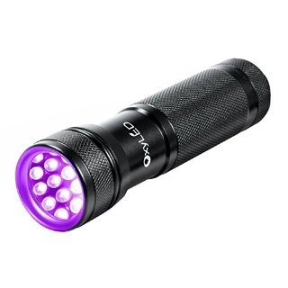 Recensioni dei clienti per OxyLED 395nm torcia elettrica 12 LED UV con controllo mini batteria del palmare luce nera disegno di legge, rilevatore di urina, le perdite, i minerali e l'urina animale domestico | tripparia.it